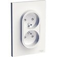 SCHNEIDER ELECTRIC - Prise de courant 2P+T double Odace  - Blanc - vignette