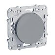 SCHNEIDER ELECTRIC - Odace, Bouton poussoir Aluminium, 10 A, à vis - vignette