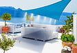 JARDILINE - Voile d'ombrage triangulaire brumisateur - Bleu azur 3.60m - vignette