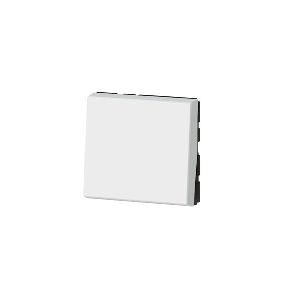 LEGRAND - Poussoir Mosaic Easy-Led 6A 2 modules - Blanc - 250V - large