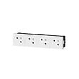 LEGRAND - Quadruple prise de courant Mosaic Link - Blanc - 8 modules - vignette
