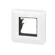 LEGRAND - Plaque Mosaic avec support à griffes pour 2 modules - blanc - vignette