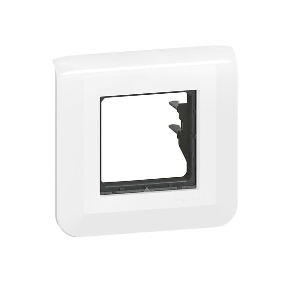 LEGRAND - Plaque Mosaic avec support à griffes pour 2 modules - blanc - large
