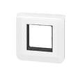 LEGRAND - Plaque Mosaic avec support à vis pour 2 modules - blanc - vignette