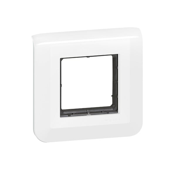 LEGRAND - Plaque Mosaic avec support à vis pour 2 modules - blanc - large