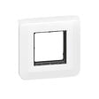 LEGRAND - Plaque Mosaic avec support à vis pour 2 modules - blanc - vignette