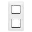 LEGRAND - Plaque de finition Mosaic 2x2 modules - Verticale - Blanche - vignette