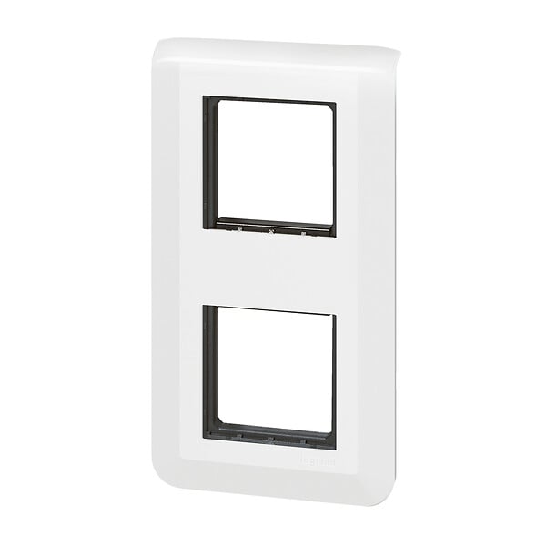 LEGRAND - Plaque de finition Mosaic 2x2 modules - Verticale - Blanche - large
