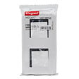 LEGRAND - Plaque de finition Mosaic 2x2 modules - Verticale - Blanche - vignette