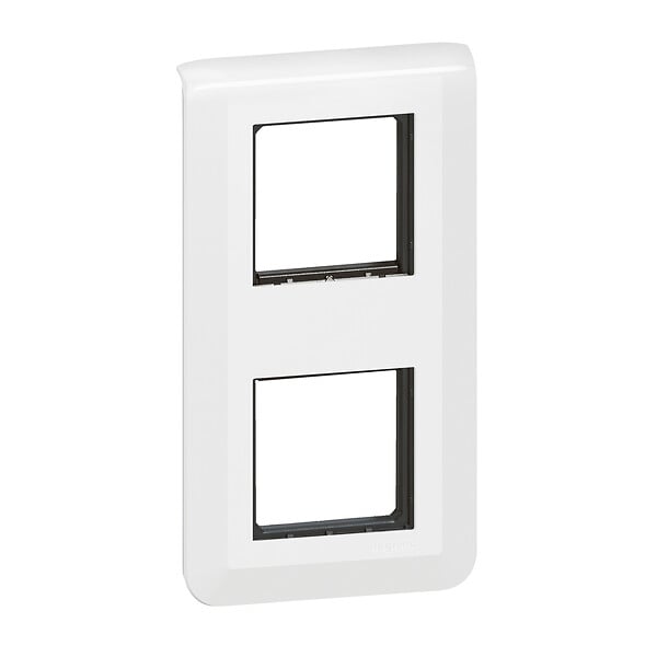 LEGRAND - Plaque de finition Mosaic 2x2 modules - Verticale - Blanche - large