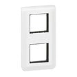 LEGRAND - Plaque de finition Mosaic 2x2 modules - Verticale - Blanche - vignette