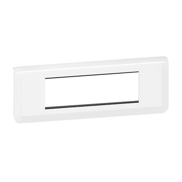 LEGRAND - Plaque Mosaic 6 modules horizontal - Blanc - Fixation vis - large