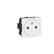 LEGRAND - Prise de courant Surface Mosaic 2 mod. - Blanc - Affleurant - vignette