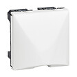 LEGRAND - Sortie de câble Mosaic 2 modules - Blanc - avec serre-câble - vignette