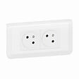 LEGRAND - Kit de prises 2P+T Mosaic - Blanc - 16A - vignette