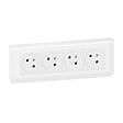 LEGRAND - Kit 4 prises 2P+T encastrables - Mosaic Link - Blanc - 16A - vignette