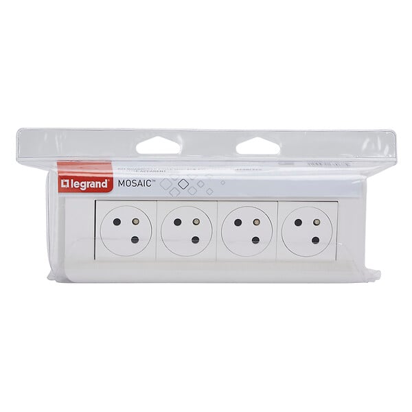 LEGRAND - Kit 4 prises courant 2P+T saillie technologie Surface - 45° - large