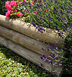 CERLAND - Bordure à planter en pin BOSQUET - Naturel - H.15/30xL.55cm - vignette