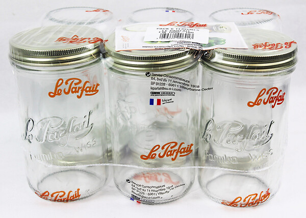 LE PARFAIT - Lot de 6 terrines 1000g diamètre 100 - large
