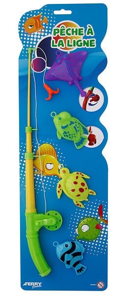 FERRY - Jeu de pêche à la ligne - poissons assortis - dès 3 ans - large