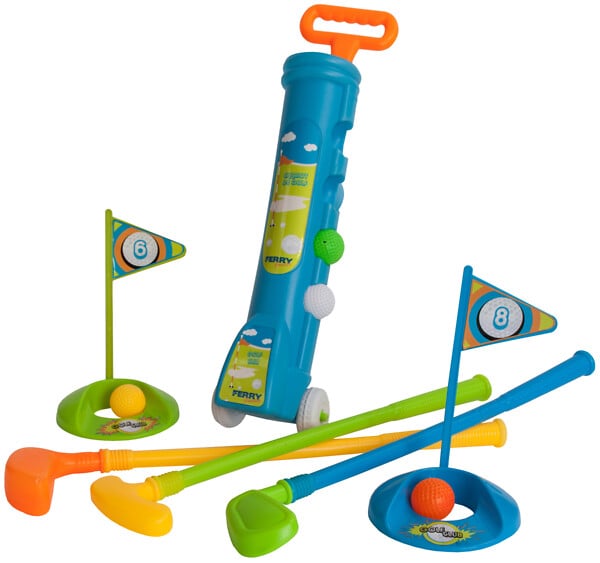 FERRY - Chariot de golf enfant - 3 clubs 2 trous - Set complet - large