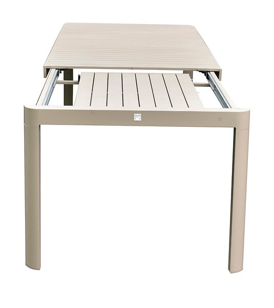 MODE DE VIE - Table de jardin Buffalo 2 - Aluminium - Taupe - 8 personnes - large