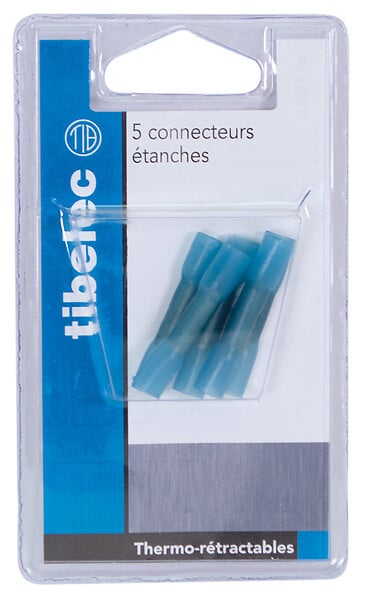 TIBELEC - Lot de 5 connecteurs étanches - large