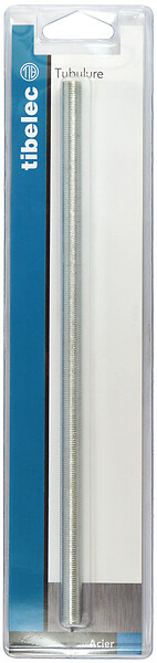 TIBELEC - Tubulure filetée acier - 250 mm - large