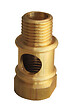 TIBELEC - Raccord passe-fil laiton - Hauteur 20mm - vignette