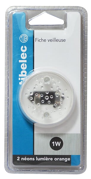 TIBELEC - Adaptateur E14 vers GU10 - Blanc - 100W - large