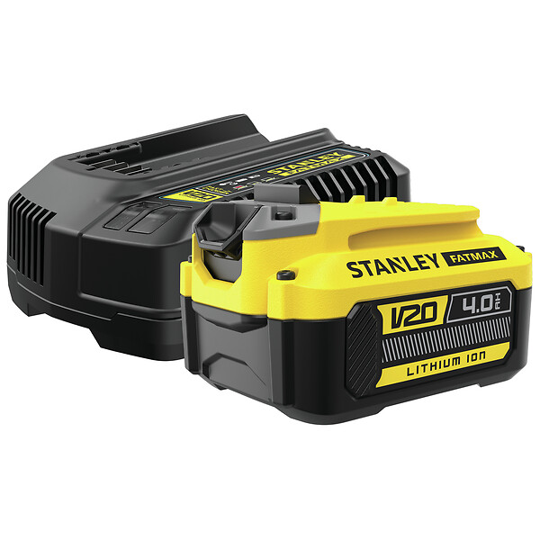 STANLEY Fatmax - Kit de démarrage V20 - Batterie 18V 4Ah et chargeur - large