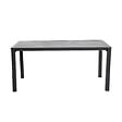 Table de jardin Martika - Aluminium - Gris foncé - 160cm - vignette