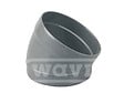 WAVIN - Coude évacuation bâtiment MF - PVC - D100mm - 30° - vignette