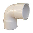 WAVIN - Coude PVC évacuation bâtiment FF 87°30 DN40 couleur blanc - vignette