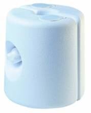 EDA - Pied de tonnelle plastique - Blanc - 8/11kg - large