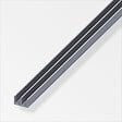 ALFER - Double U 10x16x10mm aluminium brut 1m - vignette