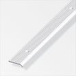 ALFER - Profilé de marche arrondi 25x6mm aluminium rainure percée 1m - vignette