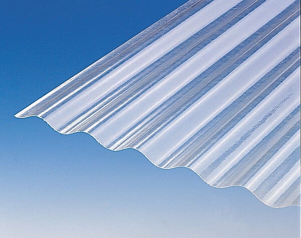 FIBROLUX - Plaque ondulée - Polyester PO 76/18 - Naturel - 2x0.90m - large