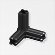 ALFER - Connecteur-équerre 90° 3 embouts plastique noir 23.5mm - vignette