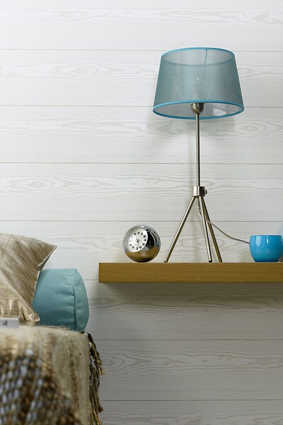 DUMAPAN - Lambris - PVC - Pin Blanchi - 25x260cm - large