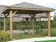SOLID - Pavillon modulable pin sylvestre S7715 - L.437xl.437xH.289cm - vignette
