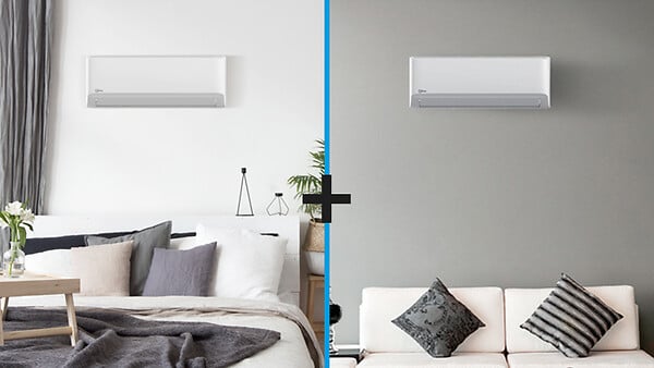 QLIMA - Climatiseur fixe réversible multi-split SCM 52 DUO - 6450W - large