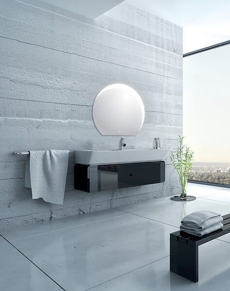 MP GLASS - MIROIR LED ECLIPSE 2 80x90 CM - large