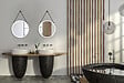 MP GLASS - Miroir barber black  d.60 - vignette