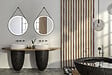 MP GLASS - Miroir barber black  d.75 - vignette