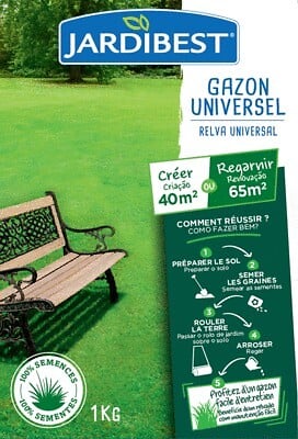 JARDIBEST - Gazon universel - 1kg - large