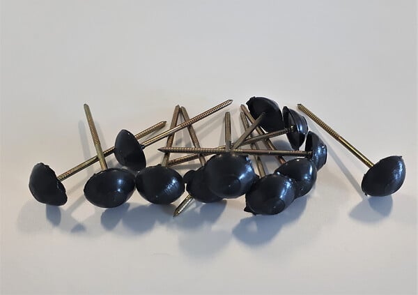 ONDOFIX - Pointes toiture bitume - Noires - Lot de 50 - large