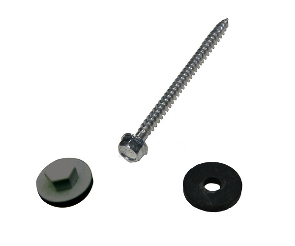 PROFILES - Kit de 50 fixations pour profil vissable 32mm - Gris - large