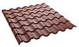 QUICKTILE - Panneau tuiles acier laqué - Brun rouge - 1030x950mm - vignette