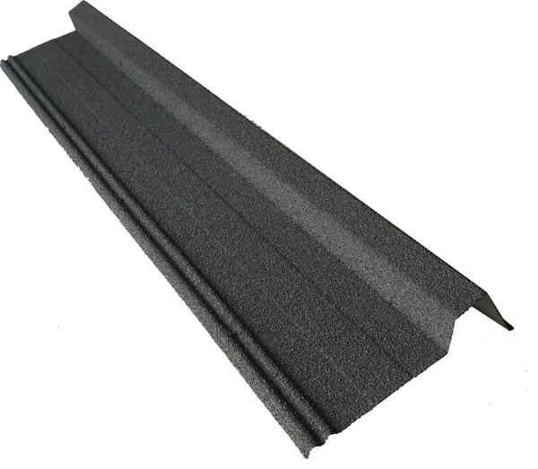 QUICKTILE - Rive pour panneau tuile granulat anthracite 92cm - large